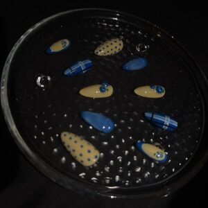 Blue and Cream Decorative Fish Tank Ornaments